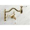Kingston Brass KS2107PL Wall Mount Pot Filler, Brushed Brass KS2107PL - alternate 4